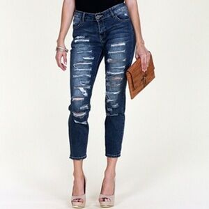 American Blue Premium Denim Distressed Jeans - Size 7 NWT